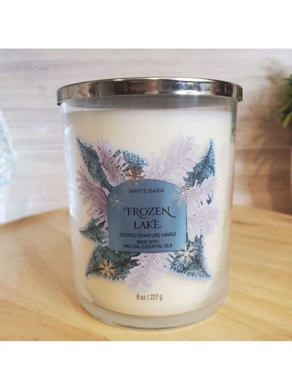 Bath and Body Works Frozen Lake Holiday Single Wick Candle NEW